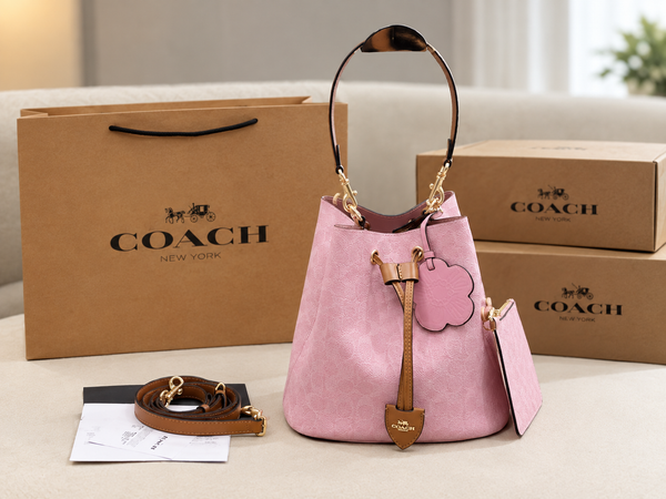 Premium Leather Bucket Shoulder Bag – CBH07