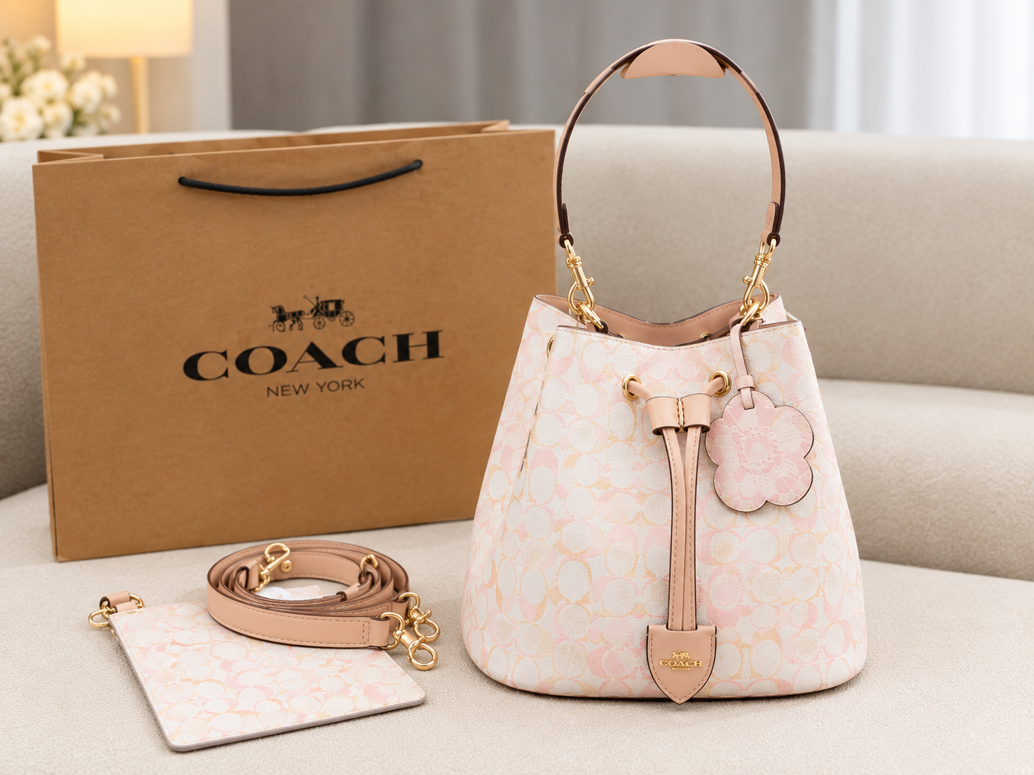 Premium Leather Bucket Shoulder Bag – CBH07