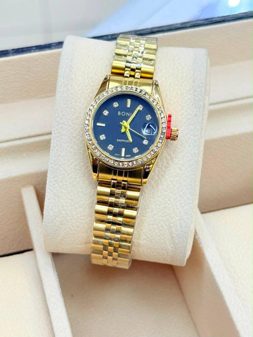 Ladies Crystal Dial Stainless Steel Watch