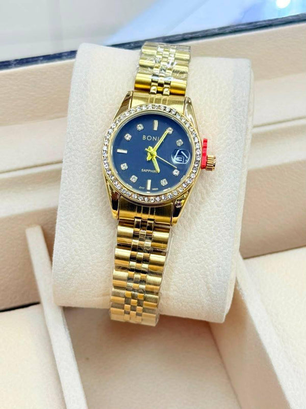 Ladies Crystal Dial Stainless Steel Watch