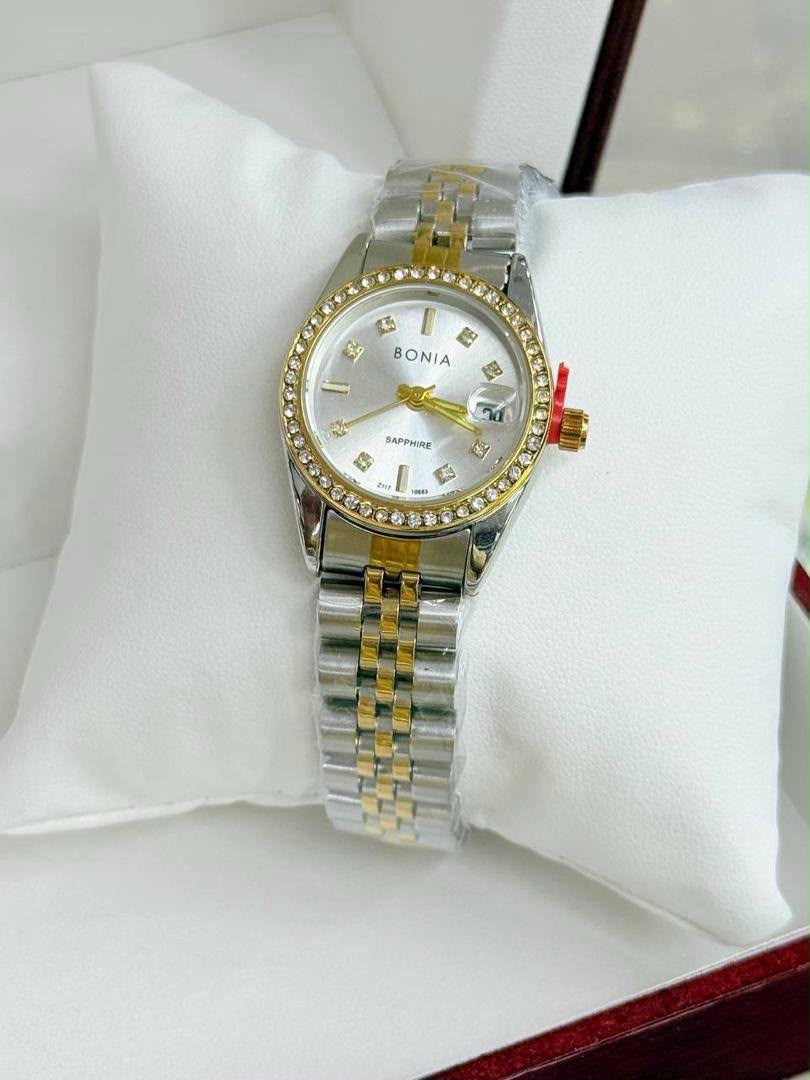 Ladies Crystal Dial Stainless Steel Watch