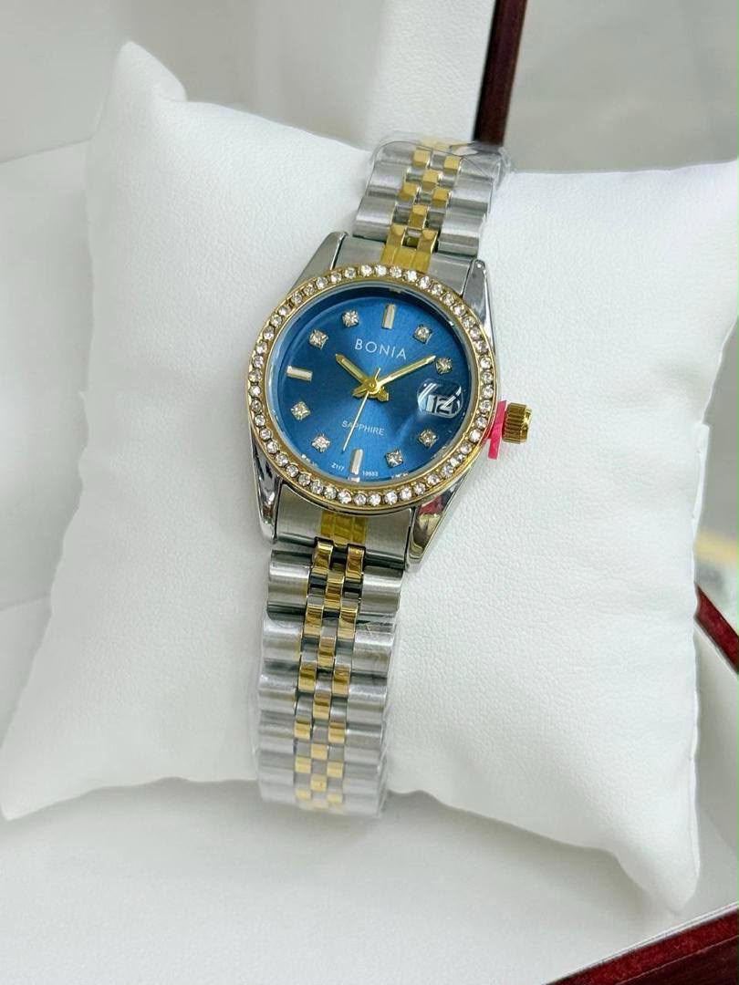 Ladies Crystal Dial Stainless Steel Watch