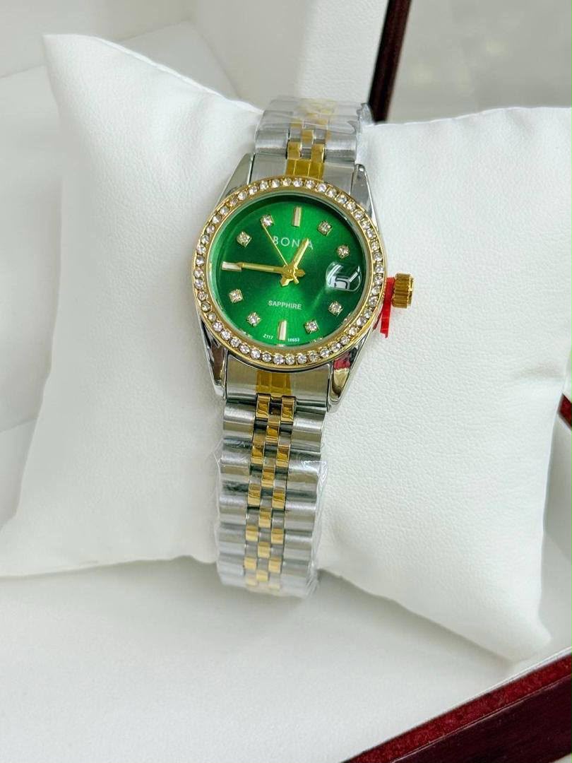 Ladies Crystal Dial Stainless Steel Watch