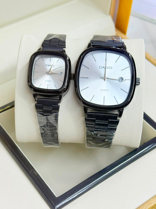 Casio Men & Ladies Couple Watch – Gold Couple – Gold Dial